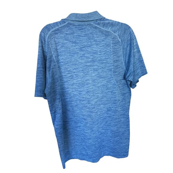 Lululemon Men’s Metal Vent Tech Polo Poseidon Hydra Blue L Performance Casual - Picture 3 of 4